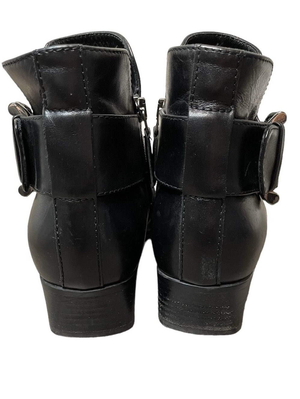 AQUATALIA Black Leather Weatherproof Chelsea Boots - Picture 12 of 15